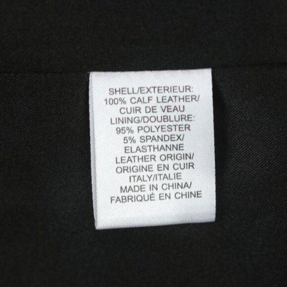 Milly Women's Small Champagne Pink Leather Waterfall Collar Full Zip Jacket - Picture 9 of 10